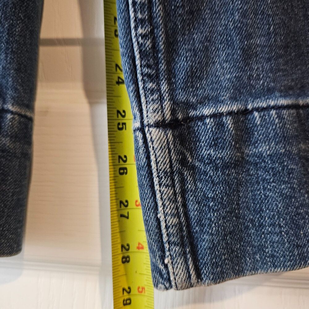 Everlane The Mariner Jean Wide Leg Sz 30 Full Legnth Faux Cuffs Nautical Vibe - Picture 7 of 9